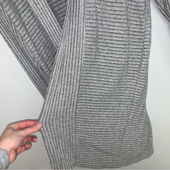 Banana Republic Cardigan XS-M Oversized Grey  Open Sweater Long Ribbed‎ Stretch - Picture 4 of 7